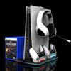 PS5 Pro/Slim Ultra-Thin RGB Cooling Base & Controller Charging Dock with Game Disc Rack