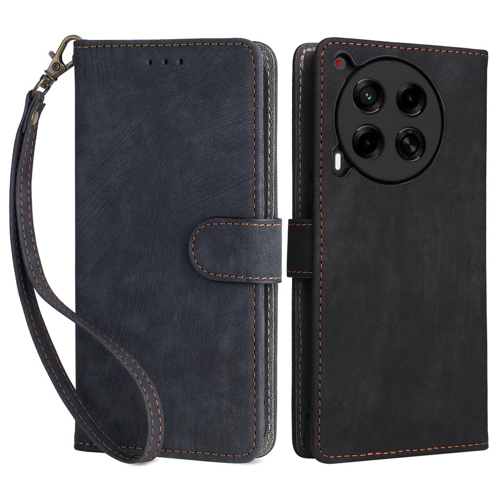 For TECNO Camon 30 4G CL6 Phone Case Magnetic Clasp RFID Blocking Wallet Cover