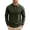 Men's Solid Color Casual Base Retro Raglan Long Sleeved Shirt