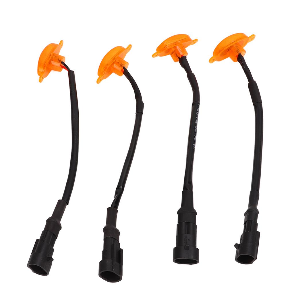 Car Front Grille Lights LED Marker Lamps 3000k Yellow IP67 Waterproof for Car Van Truck Trailer