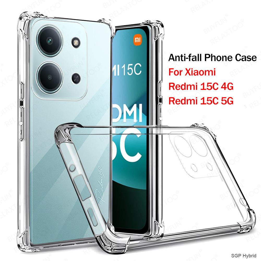 

Ударостійкий броньований чохол для Xiaomi Redmi 15C Redmi15C Redmy 15 C C15 4G 5G Global Прозорий силіконовий чохол для телефону Прозорий TPU Funda For Redmi 15C 5G&Global Version прозорий