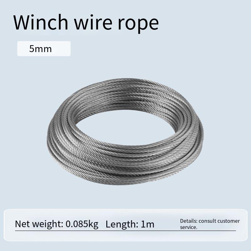Heavy - Duty Winch Steel Wire Rope High - Strength Flexible Cable for Vehicle Recovery Towing Lifting Hoisting Engineering