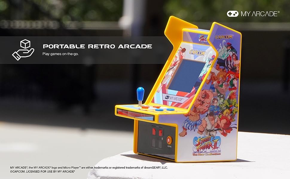 My Arcade DGUNL-4185 Super Street Fighter II - MicroPlayer Pro Portable Retro Arcade (2 Games in 1)