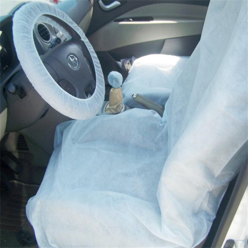 

4 PCS Disposable Non-Woven Fabric Car Soft Seat Cover Universally Waterproof Care Cleaning Beauty Repair Protective Cover