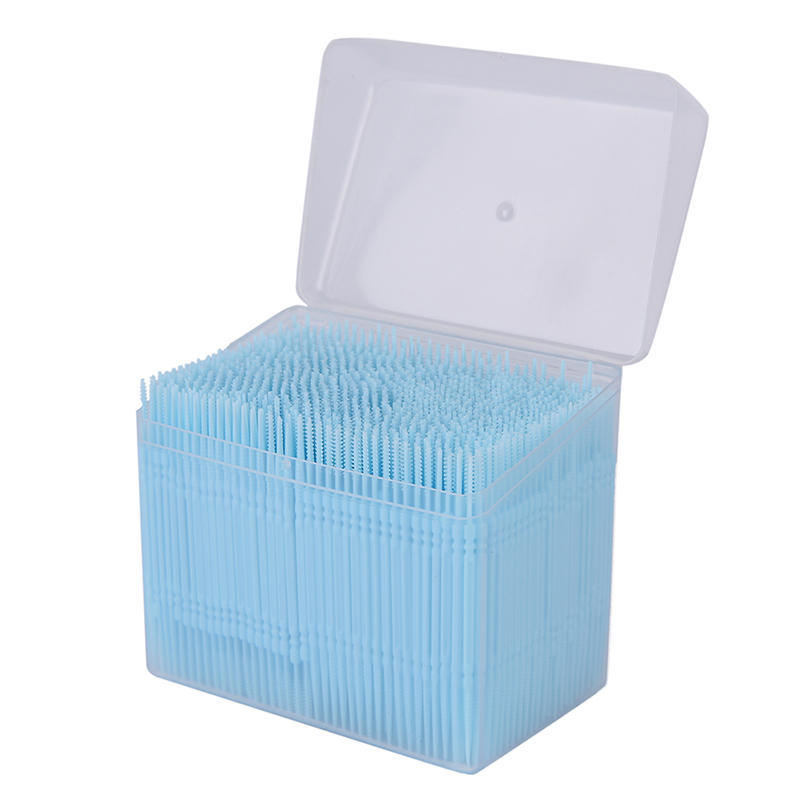 1100Pcs Plastic Dental Picks Oral Hygiene 2 Way Interdental Brush Tooth Pick Sp