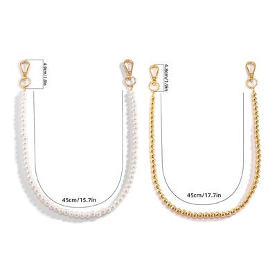 Simple Imitation Pearl Waist Chain Vintage Bead Beaded Jeans Key Wallet Chain Girls  Jewelry