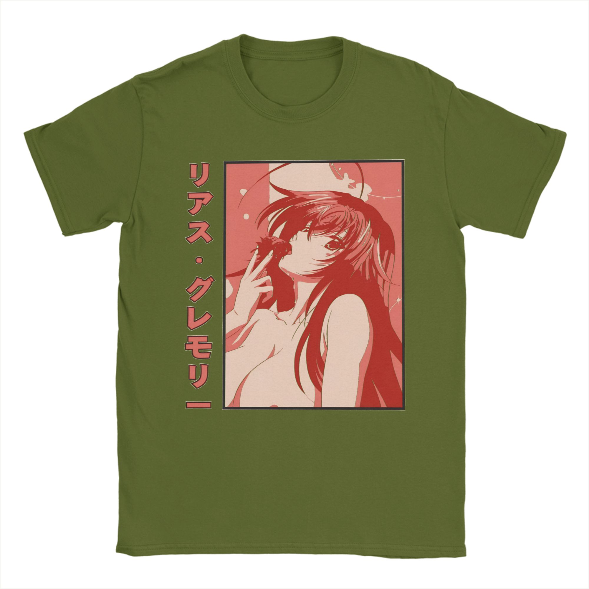 

Rias Gremory Delicious Strawberry High School DxD T Shirt Men s Cotton Tops Shirts Retro Round Neck Short Sleeve 4XL