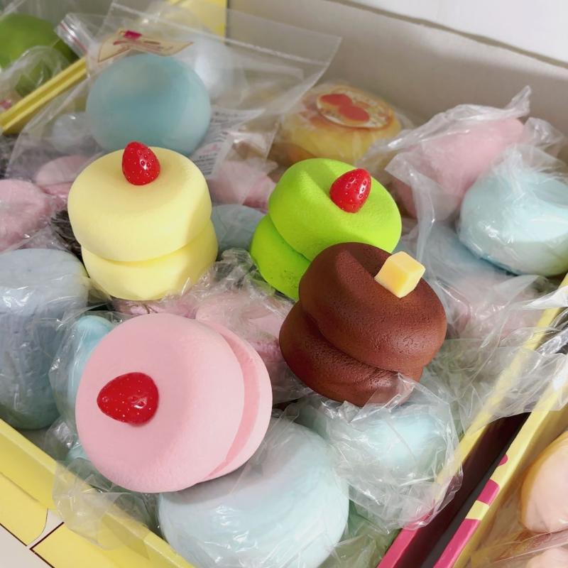 Simulated Cake Slow Rising Squeeze Toy Stress Relief Soft Sensory Fidget Toy for Kids Birthday Goodie Bag Fillers
