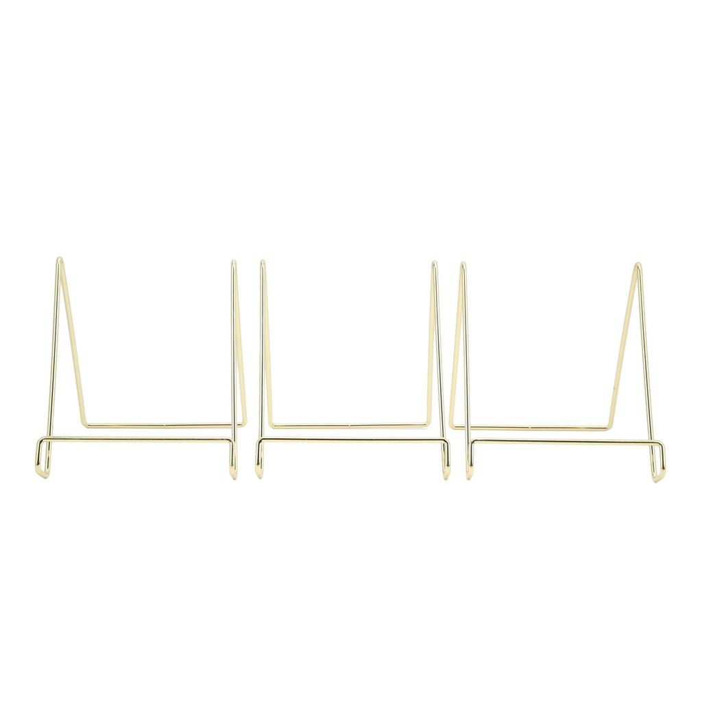 3 stk Tallerkenstativ Multifunksjonelt Slitesterkt Metall Stabilt Bred Anvendelse Enkelt Design Bokstativ for