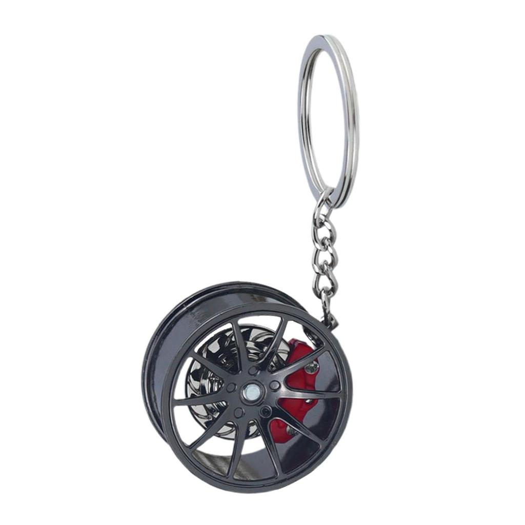 Auto Wheel Hub Keychain, Auto Parts Car Key Chain | Car Wheel Hub Shape