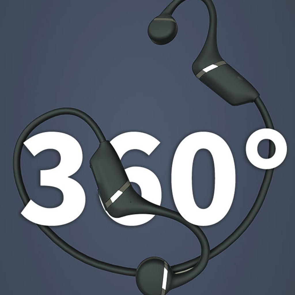 Open Bone Conduction Second Generation Wireless Bluetooth Headset Head-mounted Air Conduction Noise Cancelling Headphones