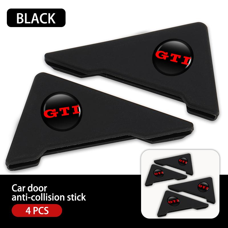 W128W127Silicone Car Door Corner Protective Cover Anti-Scratch Sticker For Volkswagen VW GTI Tiguan Passat B5 B6 B7 CC Jetta MK5 MK6