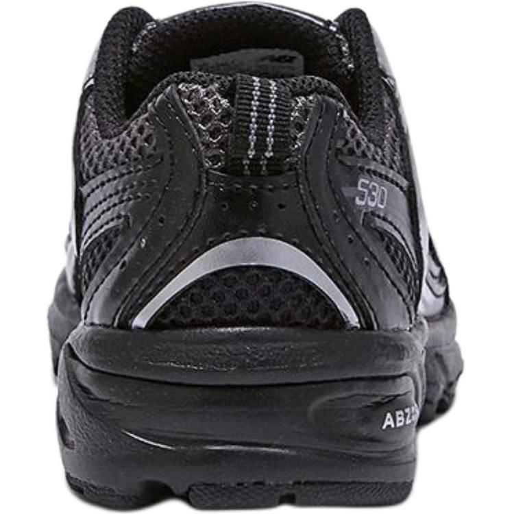 New Balance NB 530 Sentetik Deri Polyester Rahat Moda Kısa Bilekli Çocuk Koşu Ayakkabısı Çocuk Sneaker Siyah PZ530LT