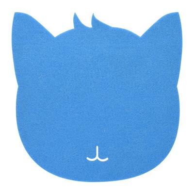 Katzenform, antistatische Filze, Tisch-Mauspad, Büro, staubdicht, Schreibtischunterlage, Blau