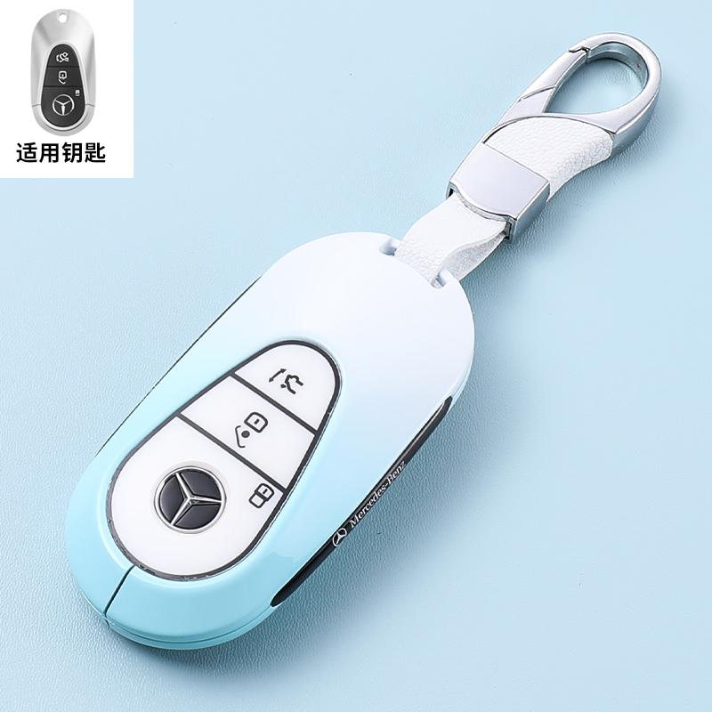 TXF4   Golden TPU Car Key Case Cover For Mercedes Benz E S G Class GLC CLE CLA GLB GLS W177 W205 W213 W222 X167 AMG E200 E260 Shell Fob