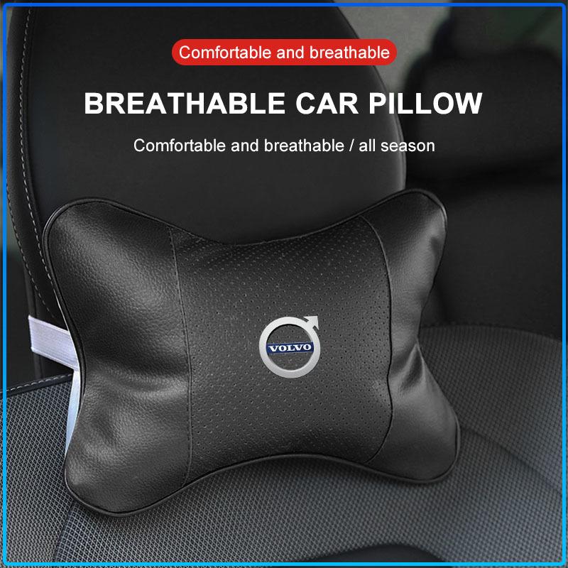 For Volvo XC90 XC60 XC70 XC40 V90 V60 V40 C70 C30 S80 Car Seat Headrest Auto Logo Neck Pillow Car Accessories