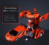 Elektrisches RC-Auto Spielzeugauto Fernbedienungsauto Funkgesteuertes Auto Kann in einen Roboter verwandelt werden Sehr cooles Design (rot)