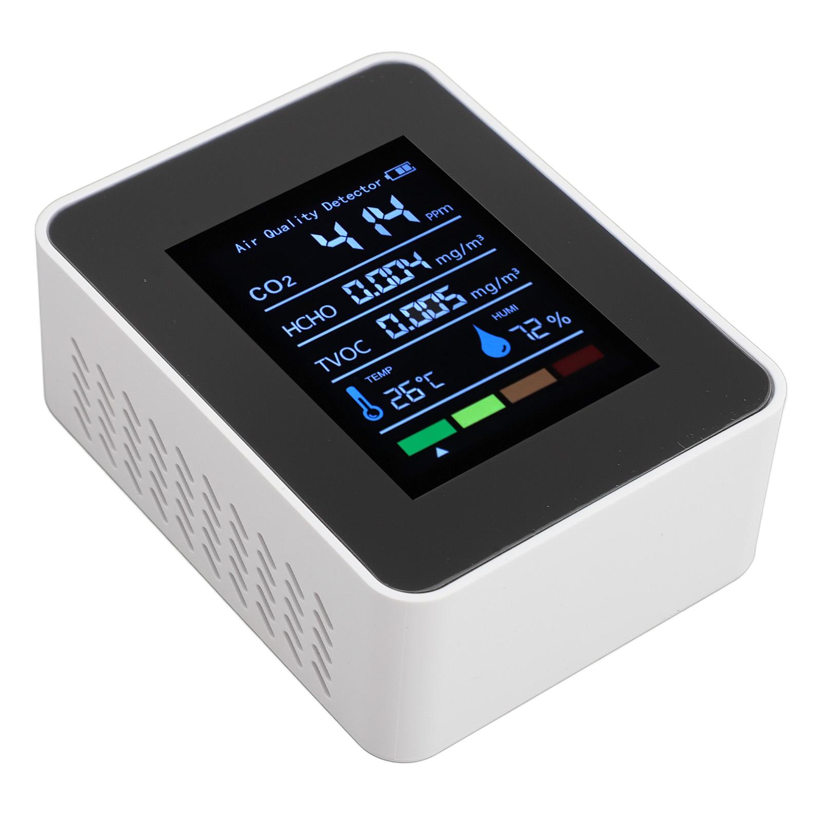 

Портативний Якісний Детектор CO2 TVOC HCHO Вологість Температура 5 в 1 Багатофункціональний Для приміщень Тестер якості Вимірювач