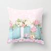 Amerikanischer Retro Blumen Kissenbezug Floral Elegant Interieur Zuhause Sofa Dekokissen Kissenbezug