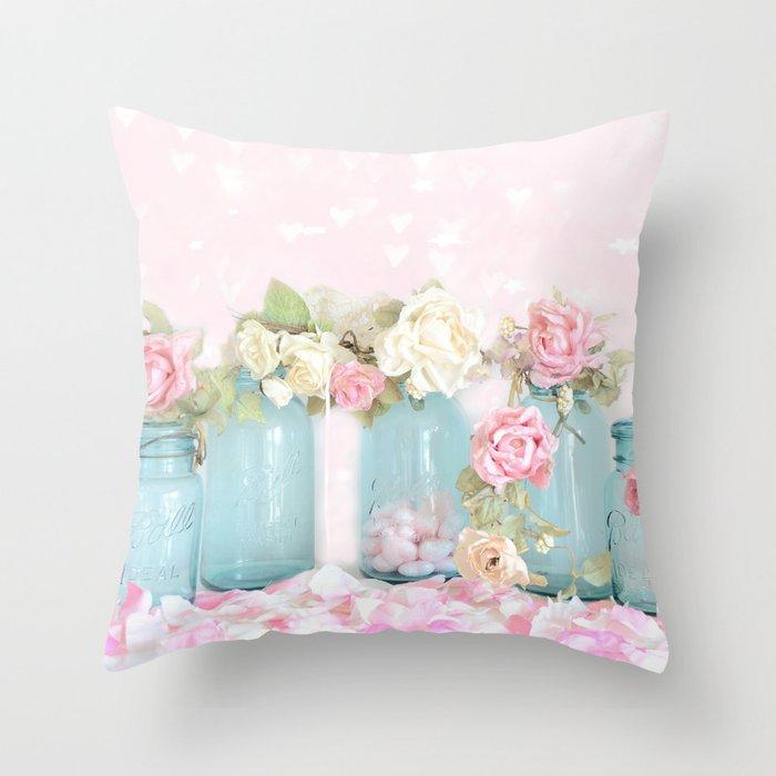 Amerikanischer Retro Blumen Kissenbezug Floral Elegant Interieur Zuhause Sofa Dekokissen Kissenbezug