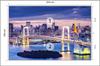 Photomural Rainbow Bridge In Tokyo  Smooth Vinyl 254x184