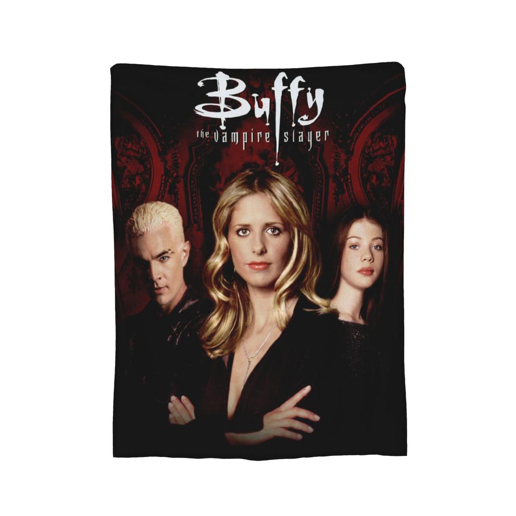 Buffy the Vampire Slayer Horror Blankets  Flannel Funny Soft Throw Blanket for Bedding Lounge Spring/Autumn,