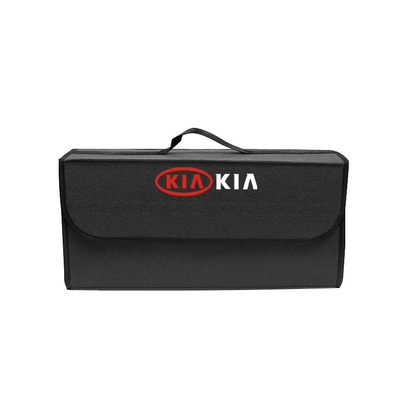 BTQNM1 1Pcs Car Soft Felt Storage Box Trunk Large Organizer Tool For KIA K9 Sportage Niro K5 Carnival EV6 EV9 EV3 K8 Stinger Forte