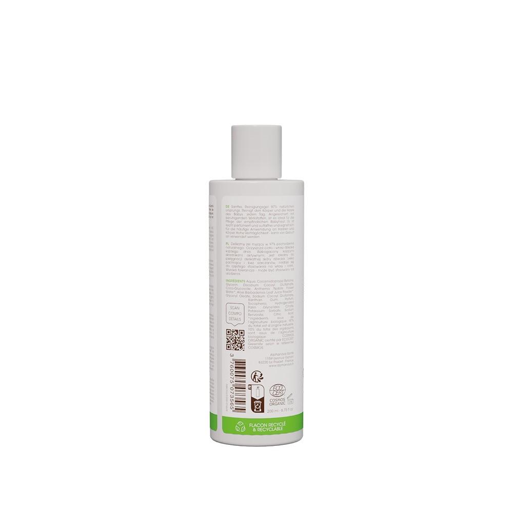Delikatny Żel Myjący Dla Niemowląt 2 W 1, 200 Ml Alphanova Bebe Bio