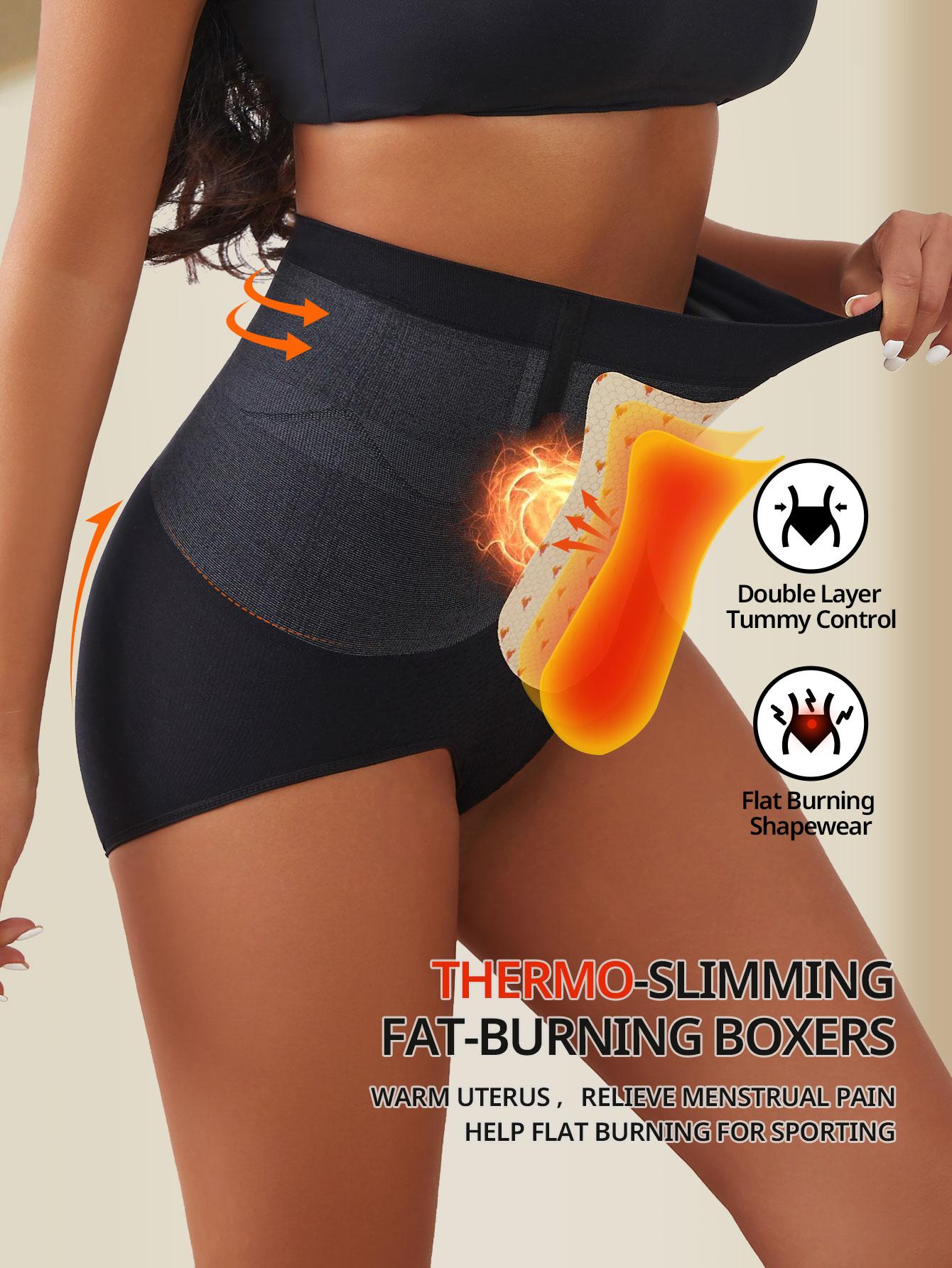 

Flarixa High Rise Seamless Afterpartum Tummy Control Briefs Body Shaper Грелки Спортивные спортивные штаны Трусы для месячных Согревающее нижнее белье XXL чёрный