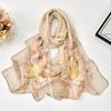 Summer Fashion Chiffon Sunscreen Scarf High-End Beach Towel Women's Decoration Scarf Shawl 