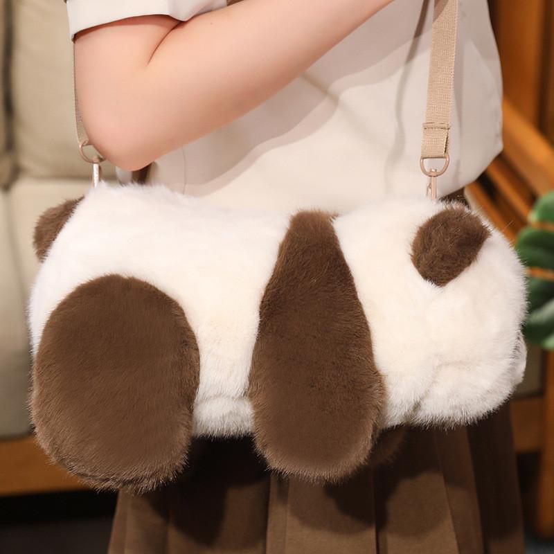 Plush Panda Toy Cartoon Child Bedroom Decoration Scene Doll Raccoon Backpack