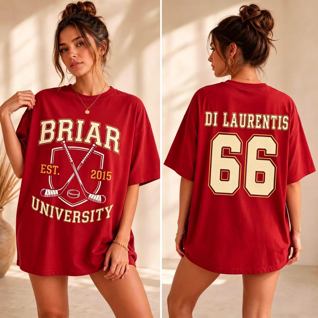 Off Campus Briar Dean Di Laurentis Graphics Printed Tshirt Unisex Women Short Sleeve Cotton Tshirt Unisexs Tshirts Summer