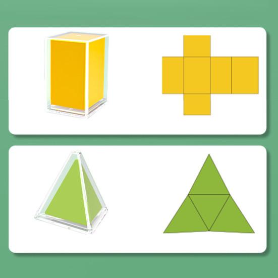1 Set 3D Geometry Model Kit with 8/12/16/20 Solids Educational Perspective