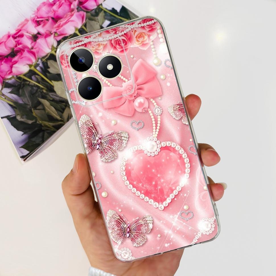 For Realme Note 50 Cases RMX3834 Colorful Painted Cover Soft Silicone Phone Cases For Oppo Realme Note 50 Note50 TPU Fundas