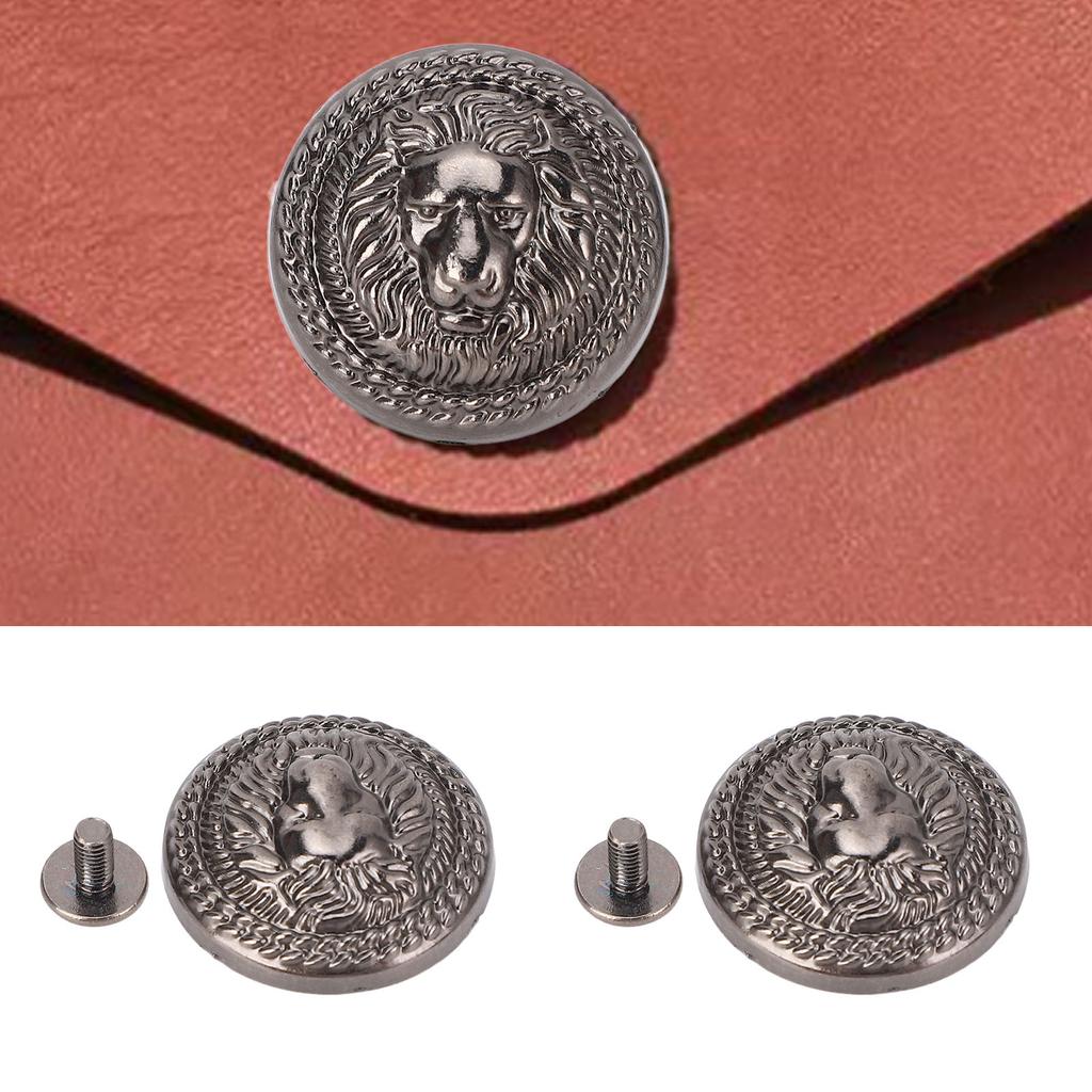 20 Sets   Rivet 24mm Diameter Vintage Decorative Zinc Alloy   Head Rivet Button with 7mm Screws