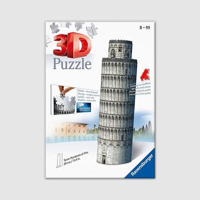 Quebra-cabeça 3D Torre Inclinada de Pisa, quebra-cabeça de 219 peças