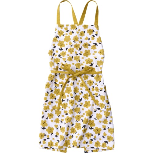 Rep Blomma Apron, Yellow, 73 x 84 cm