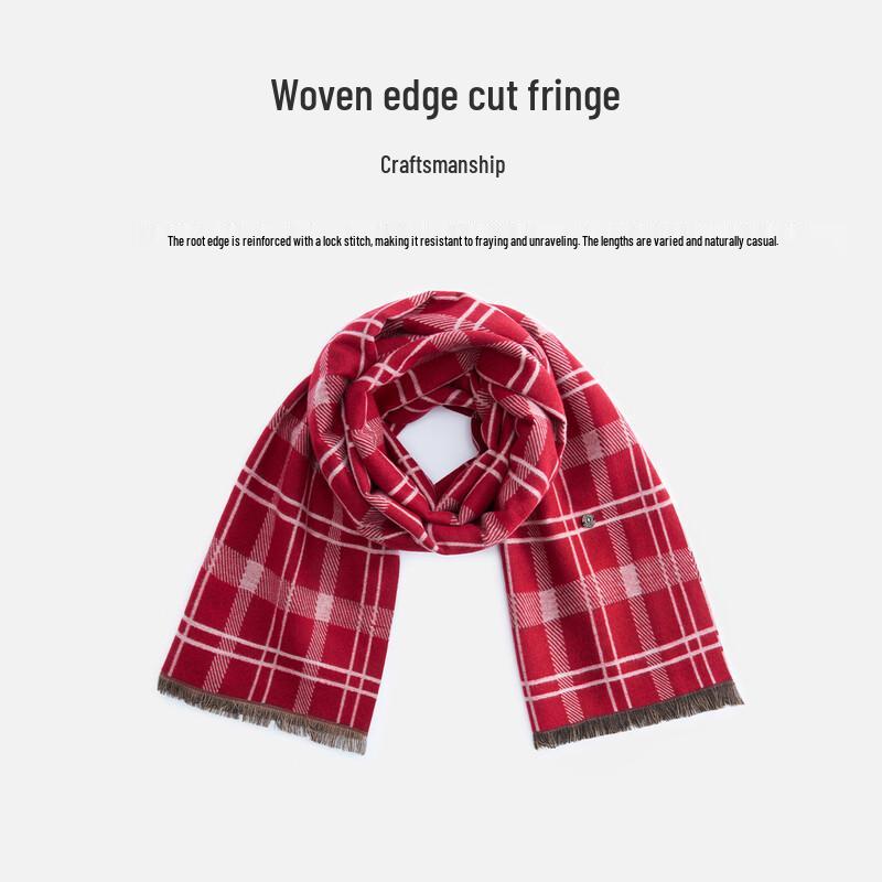 Navigare Autumn/Winter Plaid Wool-Blend Scarf