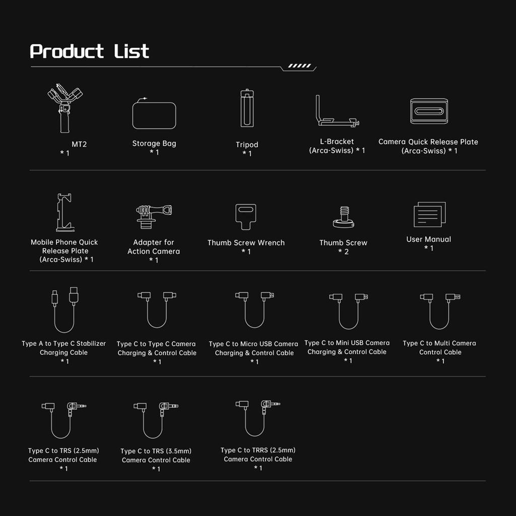 hohem iSteady MT2 3 Axis Camera Stabilizer Gimbal Stabilizer for Smartphone 1.2kg 2.64lbs Payload Support BT Connection