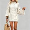 Women's Long Sleeve Pullover Sweater, Oversized Thick Knit Sweater for Fall and Winter