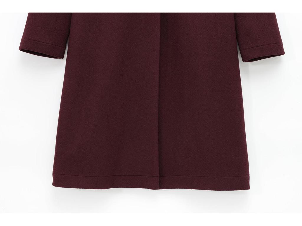 2025 Retro Europäischer & Amerikanischer Damen Wollreversmantel mit Knopfdetails - Vielseitige und Weiche Pendlerjacke