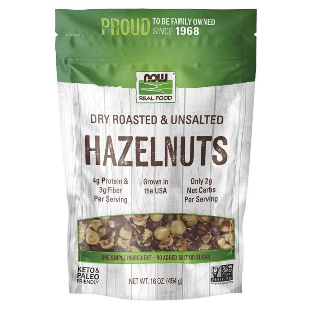 Now Real Foods Dry Roasted & Unsalted Hazelnuts 1 pcs 454g