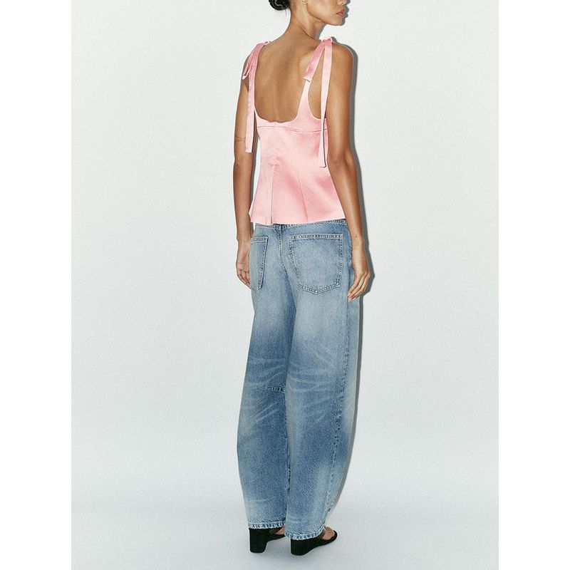 Za2025 Summer New Women clothes Bowknot Decoration Texture Top 3059371 251 4772029 636