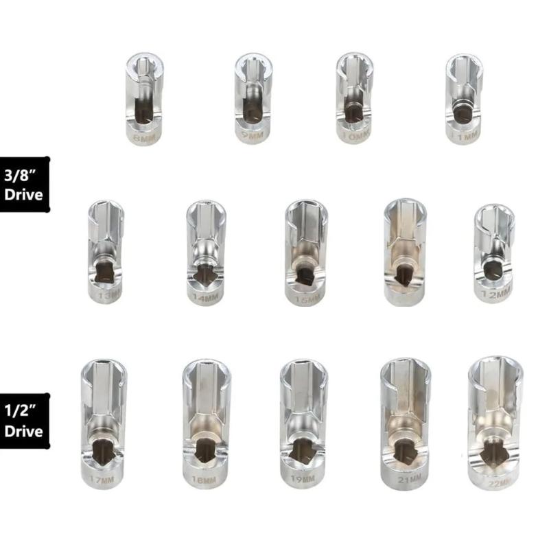 Professional Multifunction Socket Wrench Set for Fuels Line and Oxygen Sensors Removal in Automotive Repair with High To