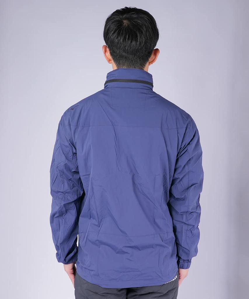 Mizuno Outdoor Travel Walking Wear Pocketable Trail Jacket B2ME0006 Blue Stripe Japan M To Japanese Size & (Go To) Men's (equivalent M)