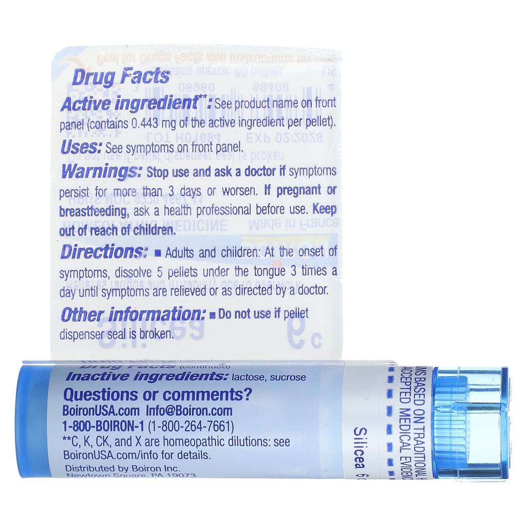 Silicea, 6C, Fatigue Recovery, Approximately 80 pellets