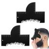 Men Hair Styling Template Barber Haircut Card with Measurement Hairline Enhancement Card Shape Trim Curve Hairline Template
