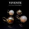18K High-Luster Pearl Ear Cuffs: Elegant & Versatile Light Luxury Earrings