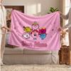 Mr. Men & Little Miss Personalized Flannel Blanket, Custom Printed Text Name, Warm Soft Blanket For Couch Bed