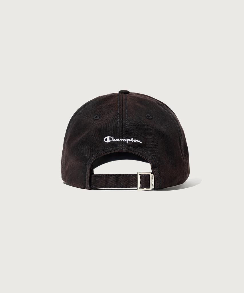 CHAMPION Big C Logo Washed Ball Cap Black